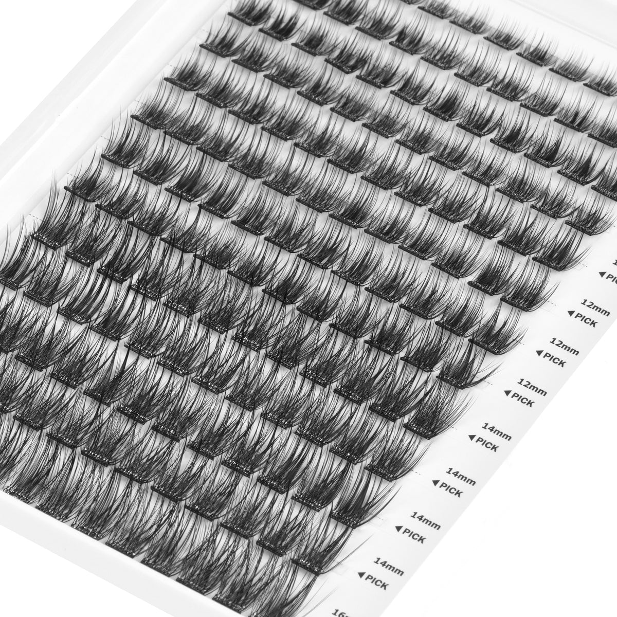 WONSIS Self Adhesive Eyelashes, 156 Pcs Self Adhesive Eyelash Clusters, No Glue Needed, Invisible 2-Strip Tape - Longer Lasting, No Sticky Residue Pre Glued Eyelashes (Volume-Mixed)