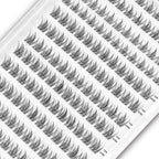 WONSIS Self Adhesive Eyelashes, 156 Pcs Self Adhesive Eyelash Clusters, No Glue Needed, Invisible Strip Tape - Longer Lasting, No Sticky Residue Pre Glued Eyelashes (Wispy-Mixed)